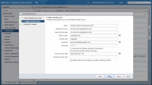 Adding an LDAP Identity Source -05