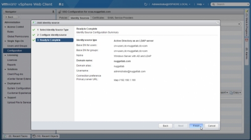 Adding an LDAP Identity Source -07