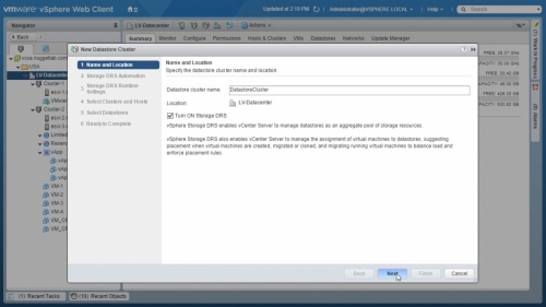 Create Datastore Cluster -02