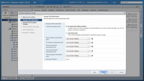 Create Datastore Cluster -03