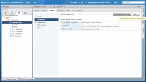 Create Datastore Cluster -12