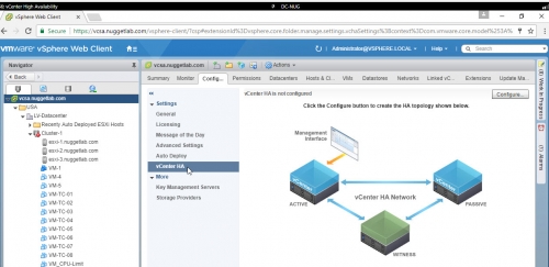 Create vCenter HA -01