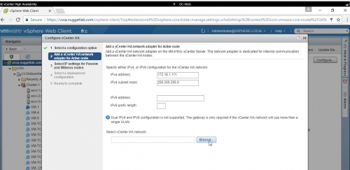 Create vCenter HA -04