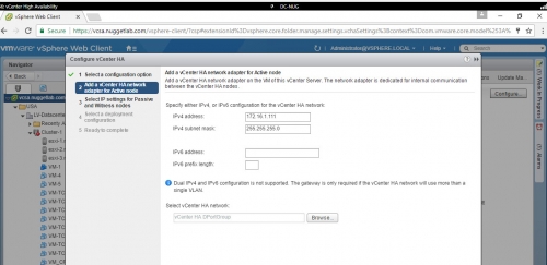 Create vCenter HA -06
