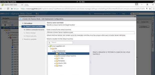 Create vCenter HA -09
