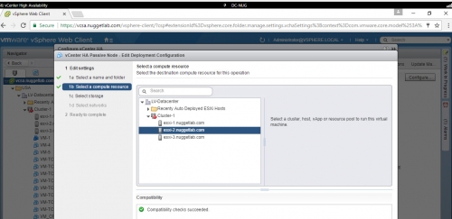 Create vCenter HA -10