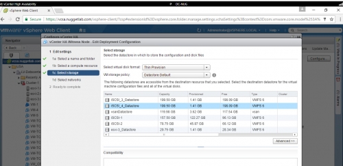 Create vCenter HA -17