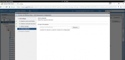 Create vCenter HA -18
