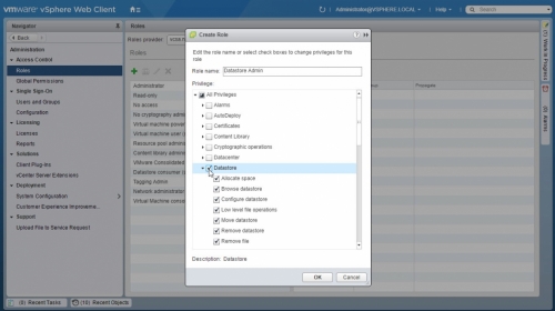 Create vCenter Role -03