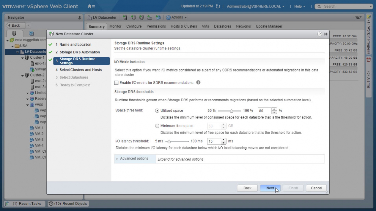 Create Datastore Cluster -04