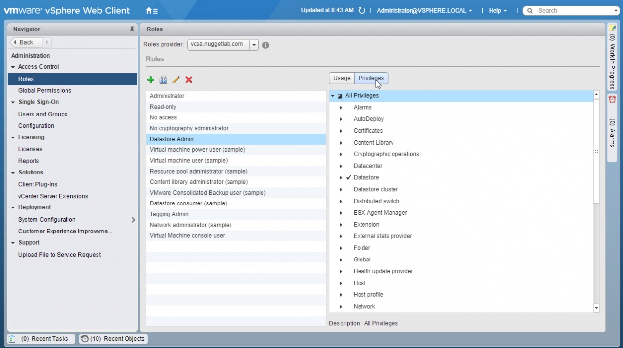 Create vCenter Role -04
