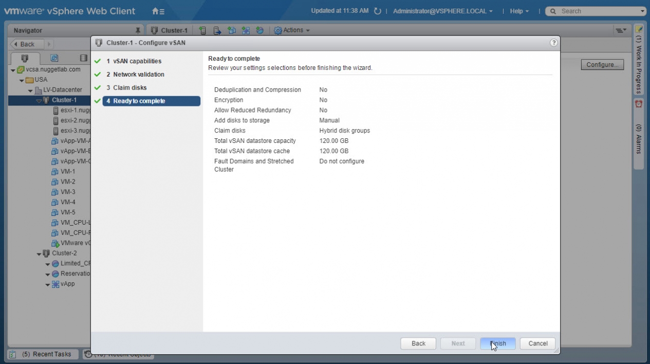 Create vSAN Datastore -20