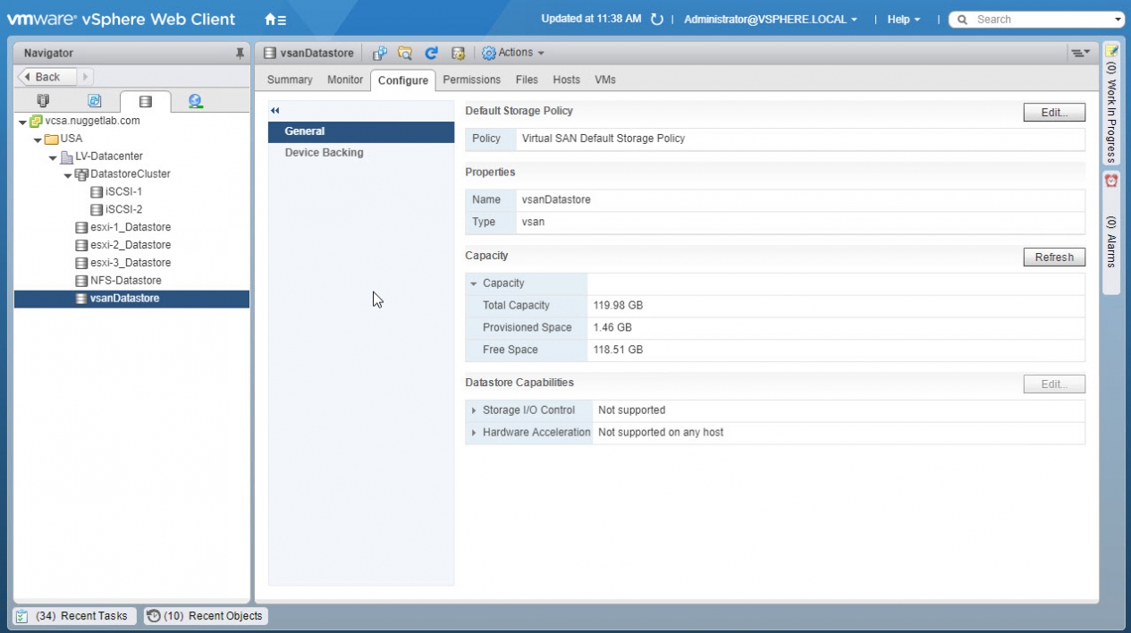 Create vSAN Datastore -23