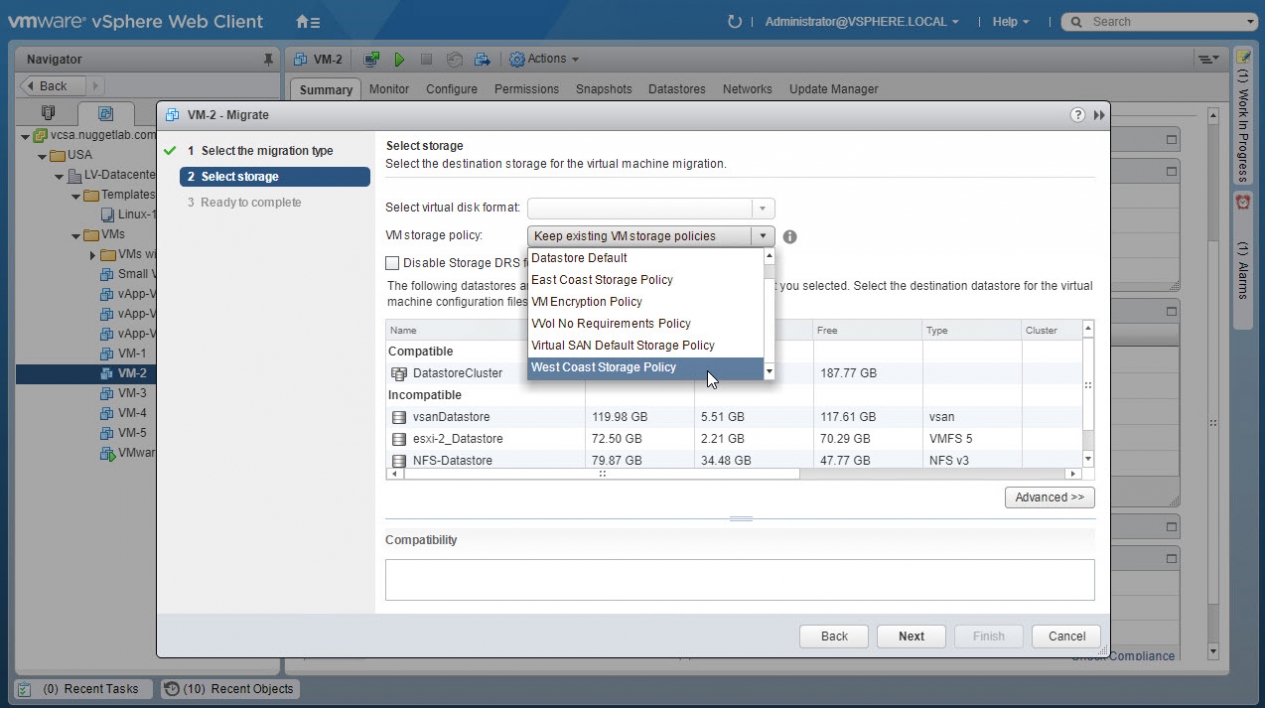 Create Storage Policy -29